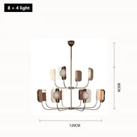 Metal Leaves Globe Chandelier - Stunning Lighting Fixture-MinimalisticDecor.com