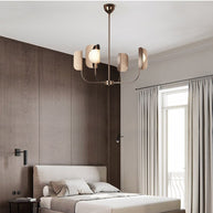 Metal Leaves Globe Chandelier - Stunning Lighting Fixture-MinimalisticDecor.com