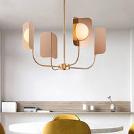 Metal Leaves Globe Chandelier - Stunning Lighting Fixture-MinimalisticDecor.com