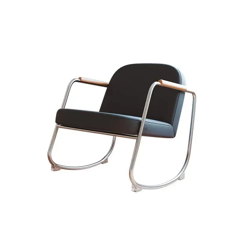 Metal Minimalist Rocking Lounge Chair - Modern Style-MinimalisticDecor.com