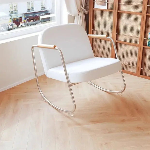 Metal Minimalist Rocking Lounge Chair - Modern Style-MinimalisticDecor.com