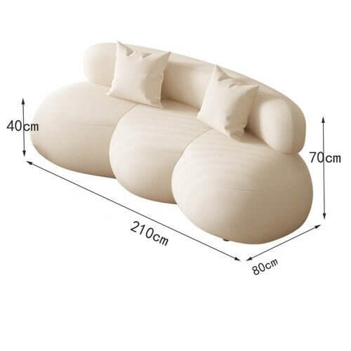 Meubles Curved Bubble Puff Sofa Set - Perfect Addition-MinimalisticDecor.com