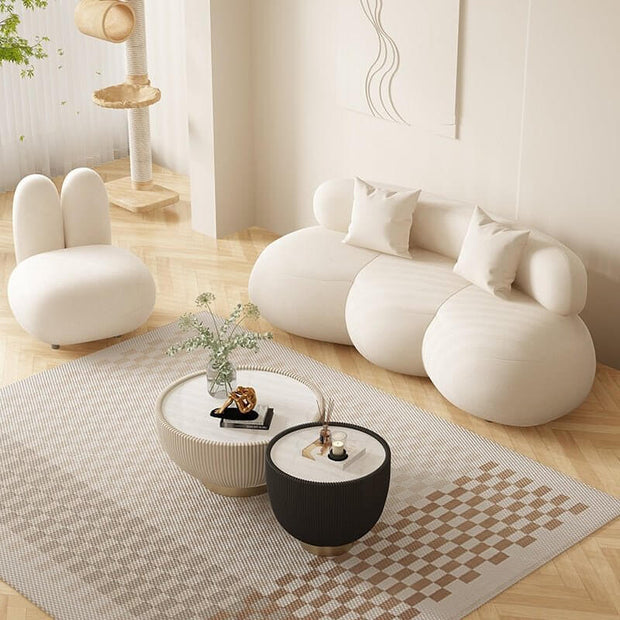 Meubles Curved Bubble Puff Sofa Set - Perfect Addition-MinimalisticDecor.com