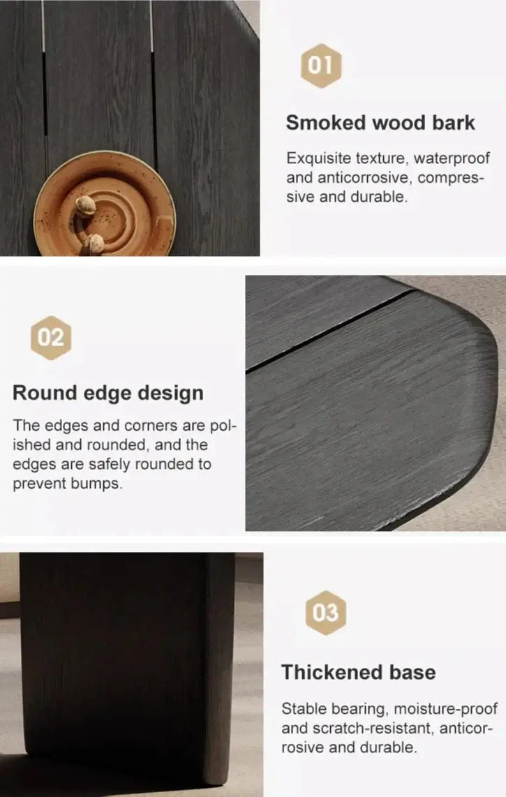 Mid Century Black Smoked Oak Wood-MinimalisticDecor.com