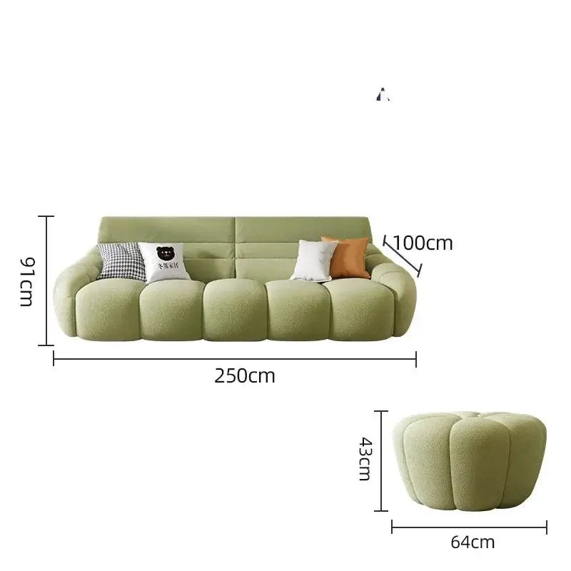 Mid Century Lazy Couch Sofa Set-MinimalisticDecor.com