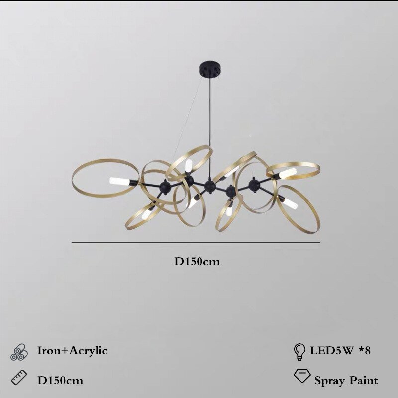 Minimalism Rings Chandelier – Exquisite Design & Style-MinimalisticDecor.com