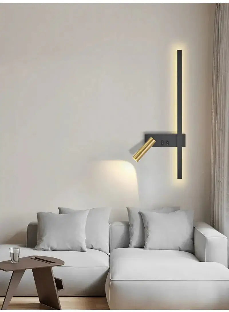 Minimalist Aluminium Wall Light – Dual Light Source Wall Sconce-MinimalisticDecor.com