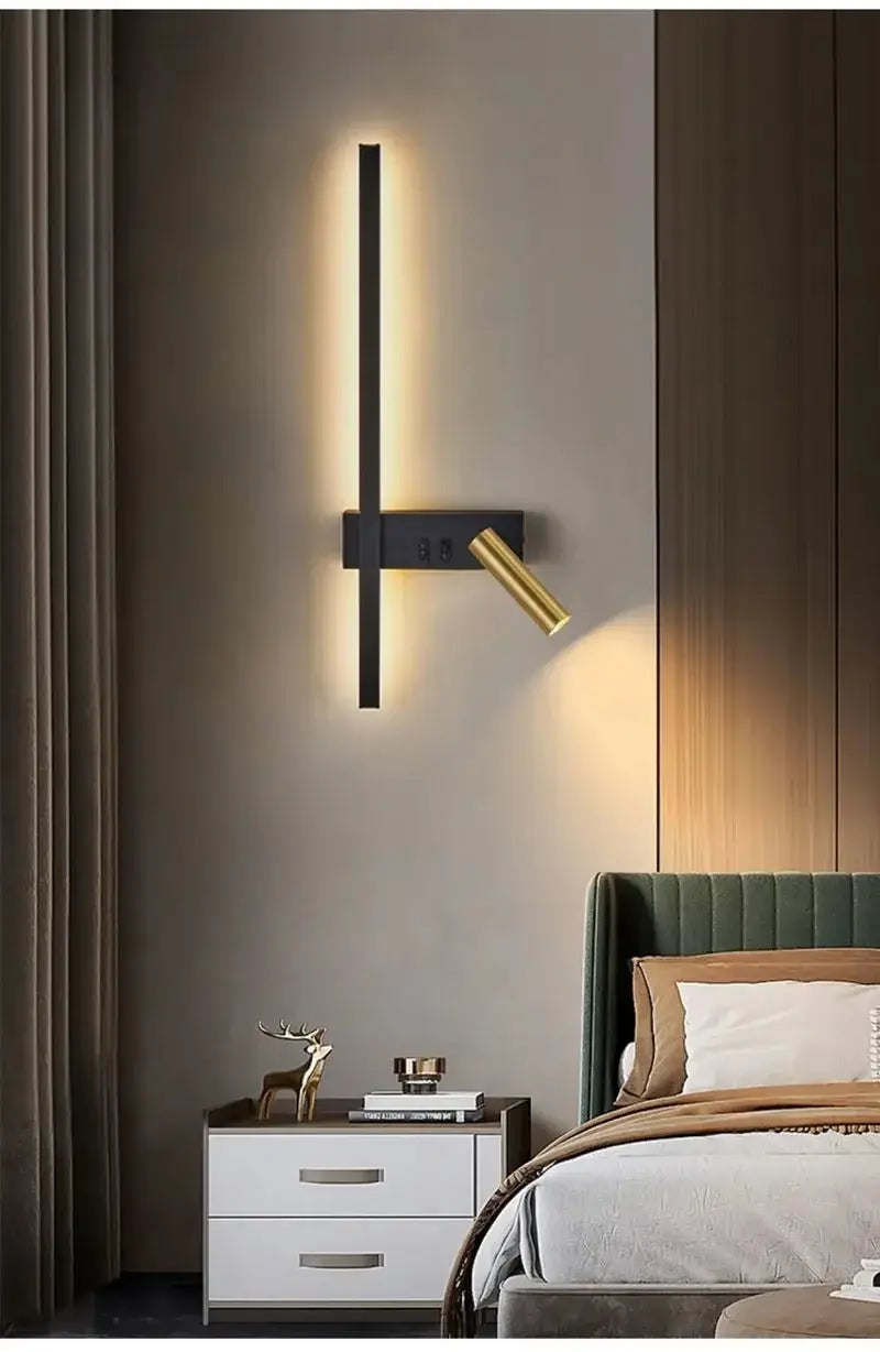 Minimalist Aluminium Wall Light – Dual Light Source Wall Sconce-MinimalisticDecor.com