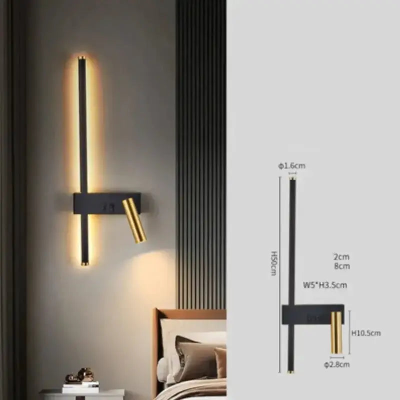 Minimalist Aluminium Wall Light – Dual Light Source Wall Sconce-MinimalisticDecor.com