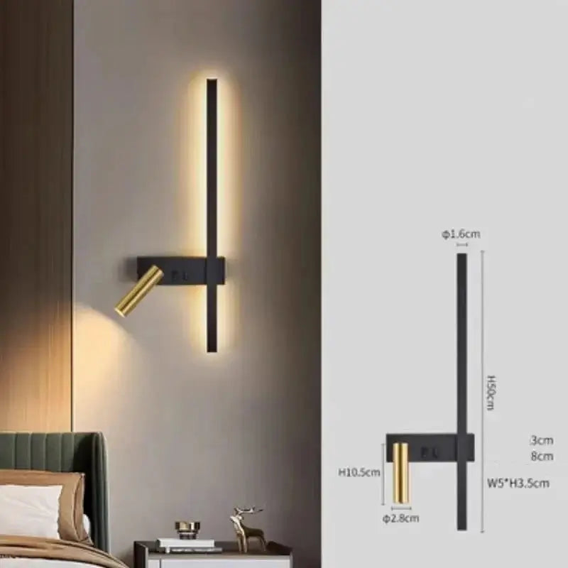 Minimalist Aluminium Wall Light – Dual Light Source Wall Sconce-MinimalisticDecor.com