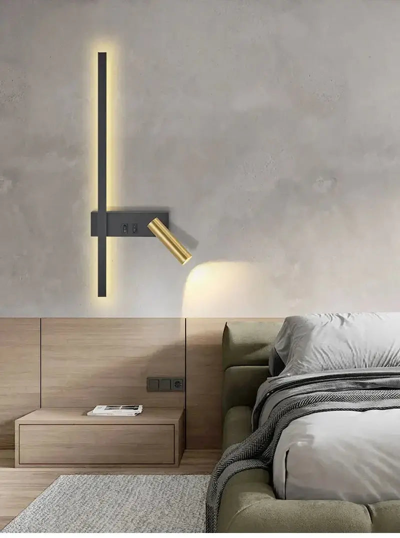 Minimalist Aluminium Wall Light – Dual Light Source Wall Sconce-MinimalisticDecor.com