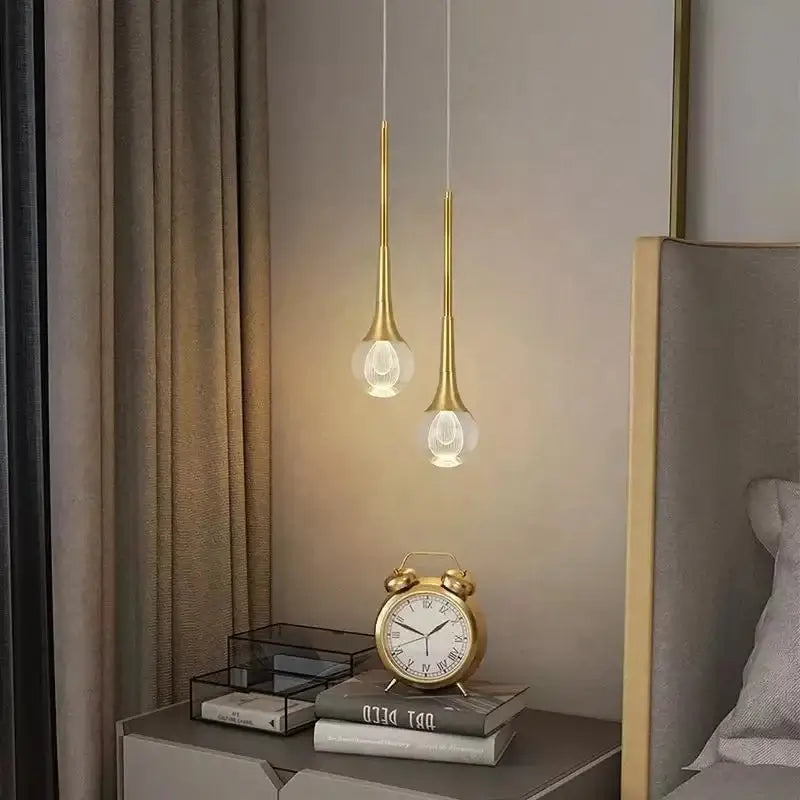 Minimalist Brass Crystal Pendant Light Decorative Round Chandelier-MinimalisticDecor.com