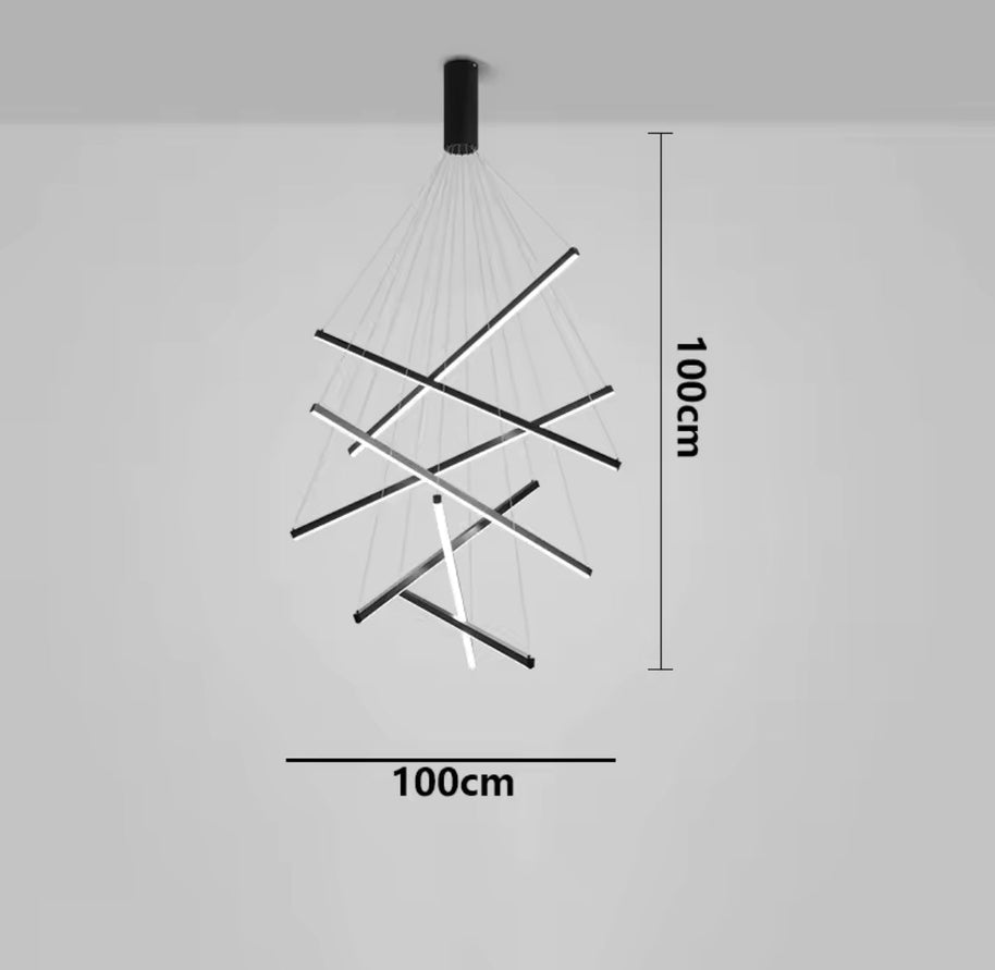 Minimalist Chandelier Bars : Elegant Lighting Fixture-MinimalisticDecor.com