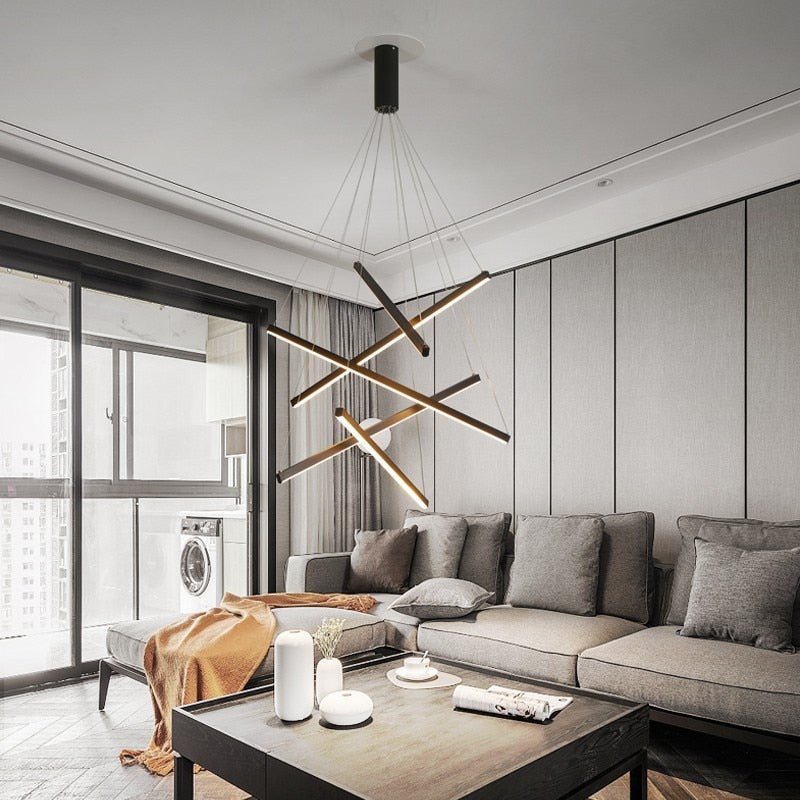 Minimalist Chandelier Bars : Elegant Lighting Fixture-MinimalisticDecor.com