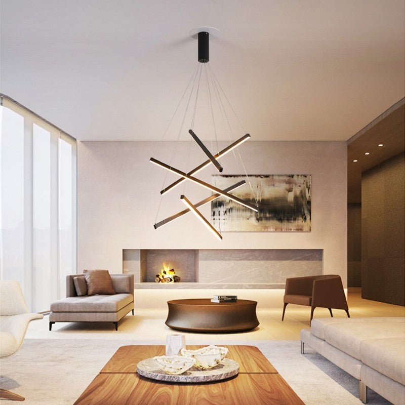 Minimalist Chandelier Bars : Elegant Lighting Fixture-MinimalisticDecor.com