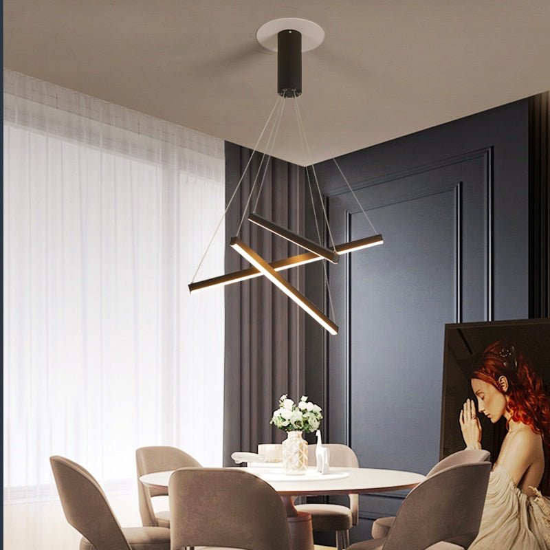 Minimalist Chandelier Bars : Elegant Lighting Fixture-MinimalisticDecor.com