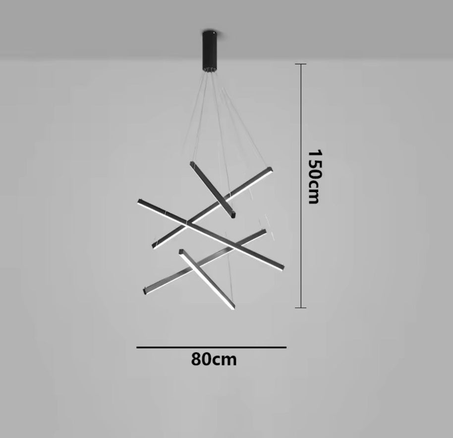 Minimalist Chandelier Bars : Elegant Lighting Fixture-MinimalisticDecor.com