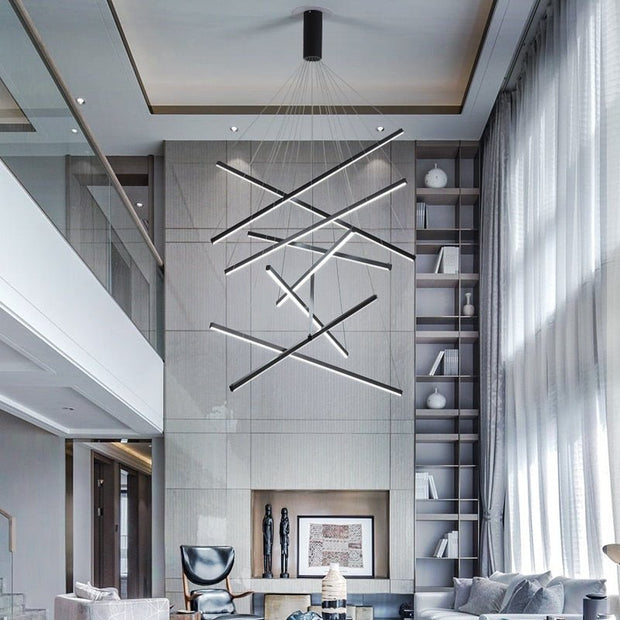 Minimalist Chandelier Bars : Elegant Lighting Fixture-MinimalisticDecor.com