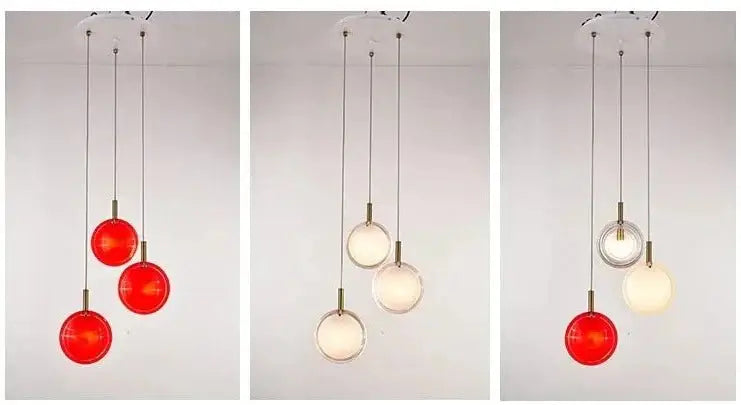 Minimalist Glass Stone Pendant Staircase Chandelier Lighting-MinimalisticDecor.com