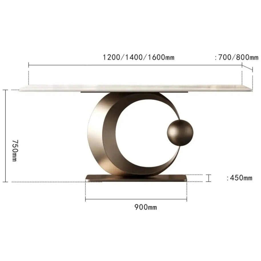 Minimalist Italian Rock Slate Dining Table-MinimalisticDecor.com