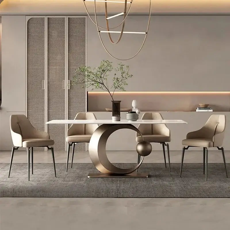 Minimalist Italian Rock Slate Dining Table-MinimalisticDecor.com