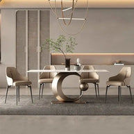 Minimalist Italian Rock Slate Dining Table-MinimalisticDecor.com