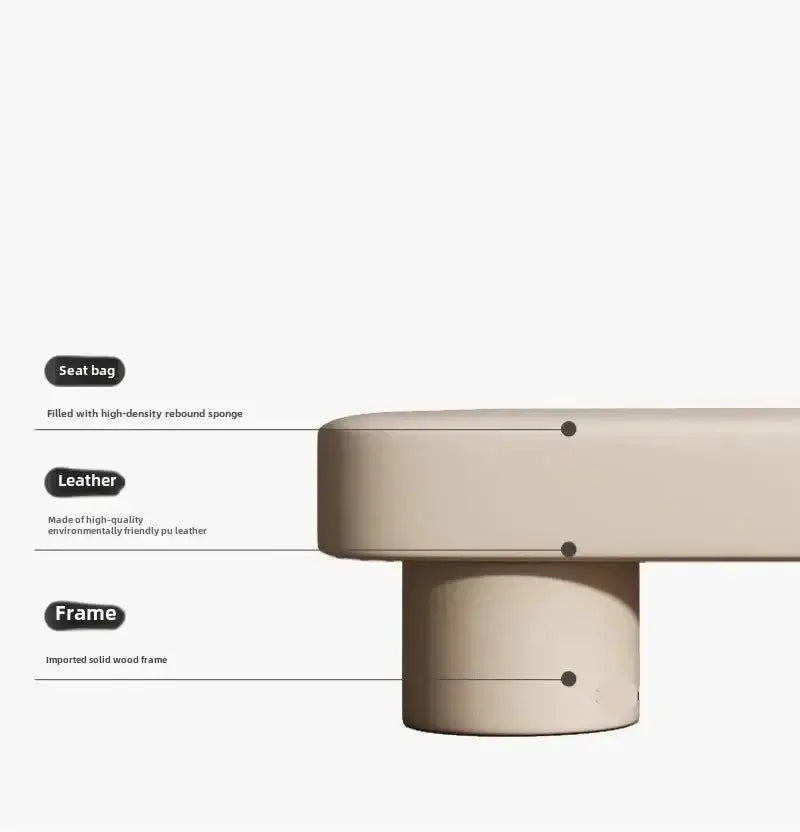 Minimalist Leather Shoe Changing Bench – Modern Upholstered-MinimalisticDecor.com