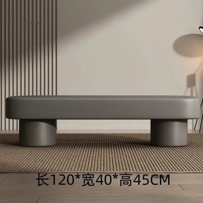 Minimalist Leather Shoe Changing Bench – Modern Upholstered-MinimalisticDecor.com