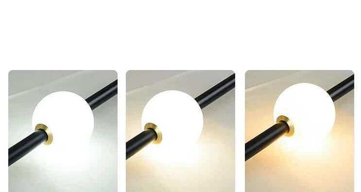 Minimalist Pole Globes Pendant Staircase Chandelier-MinimalisticDecor.com