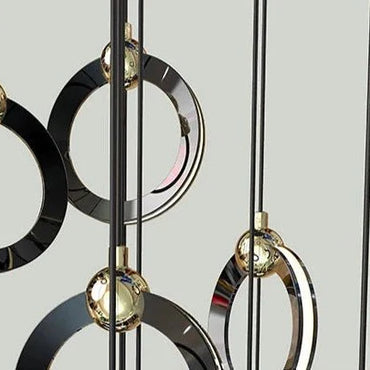 Minimalist Rings Staircase Chandelier-MinimalisticDecor.com