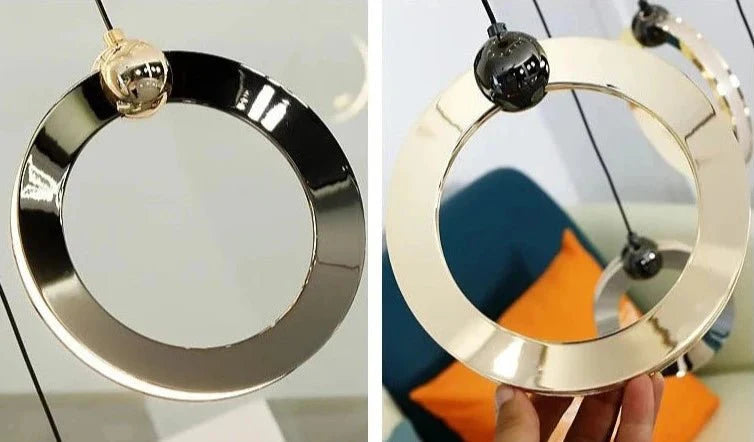 Minimalist Rings Staircase Chandelier-MinimalisticDecor.com