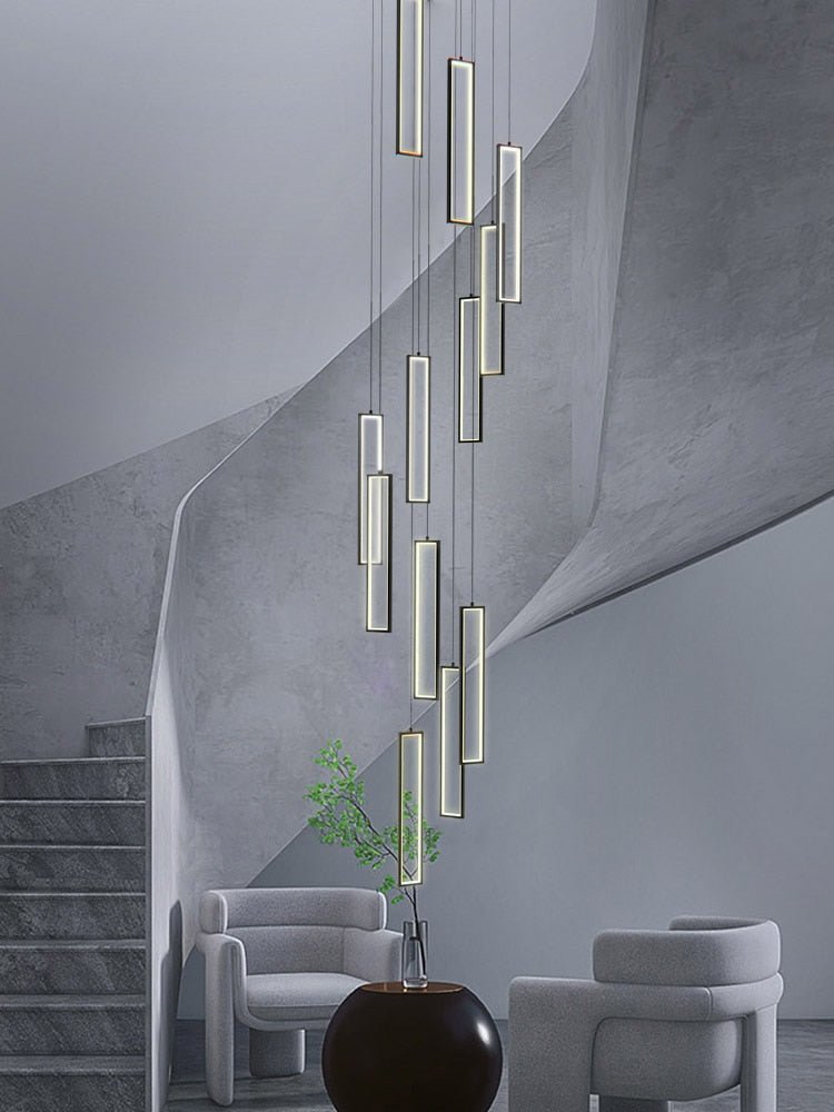 Minimalist Staircase Chandeliers - Elevate Your Space-MinimalisticDecor.com