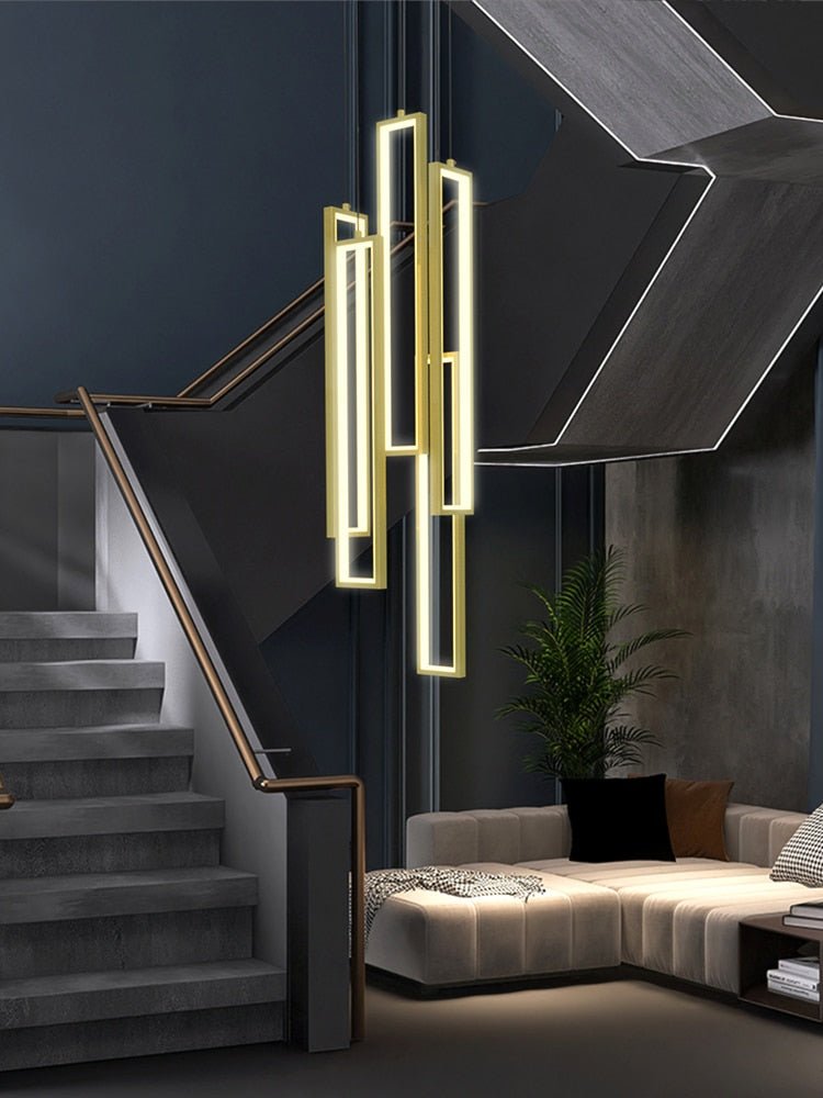 Minimalist Staircase Chandeliers - Elevate Your Space-MinimalisticDecor.com