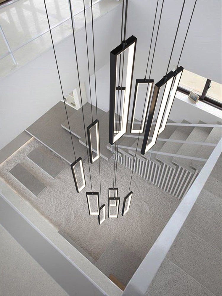 Minimalist Staircase Chandeliers - Elevate Your Space-MinimalisticDecor.com