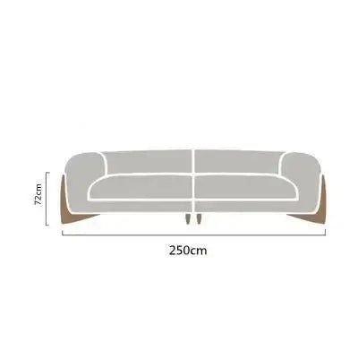 Minimalist XXL Wood Arches Sofa Set-MinimalisticDecor.com