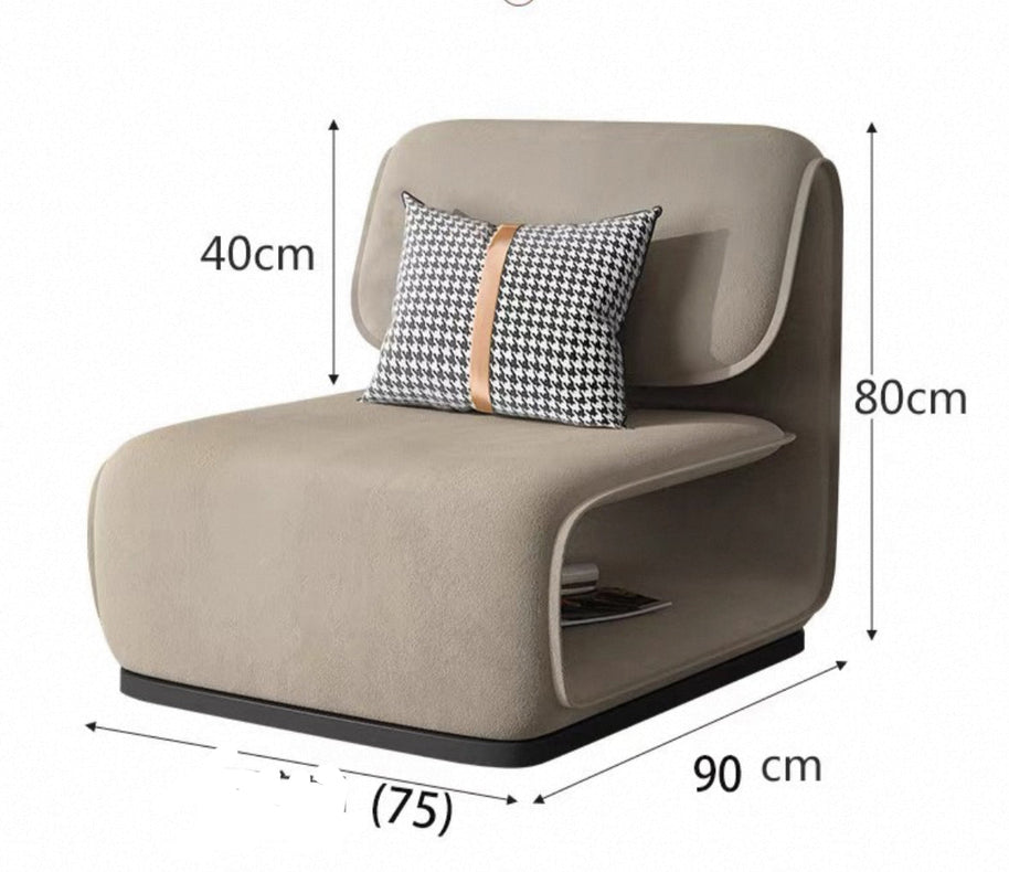 Minimalistic Fluffy Sofa Chair – Exquisite Blend-MinimalisticDecor.com