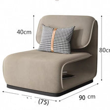 Minimalistic Fluffy Sofa Chair – Exquisite Blend-MinimalisticDecor.com