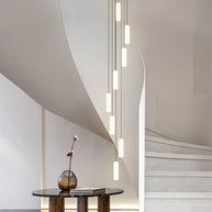 Minimalistic Long Drop LED Staircase Chandelier Lighting-MinimalisticDecor.com