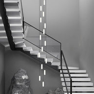 Minimalistic Long Drop LED Staircase Chandelier Lighting-MinimalisticDecor.com