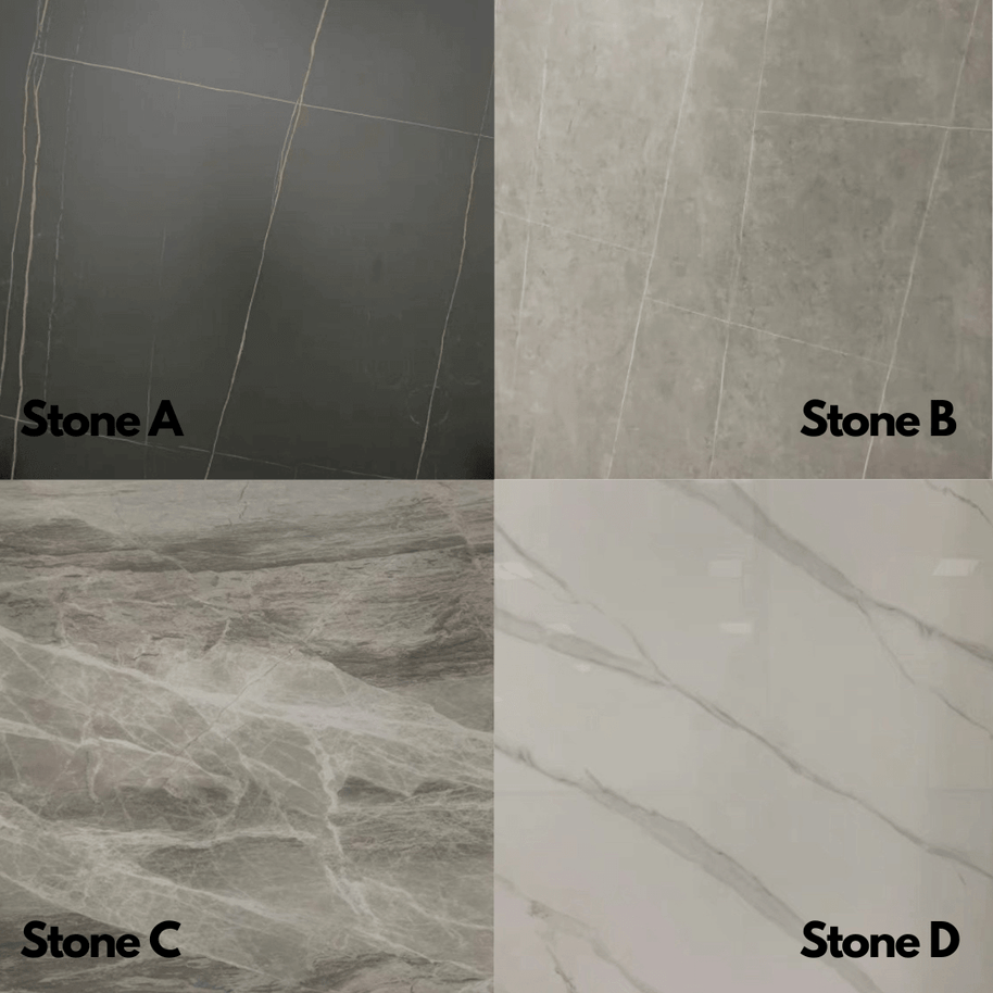 Minimalistic Metallic Rings Marble Top Dining Table-MinimalisticDecor.com