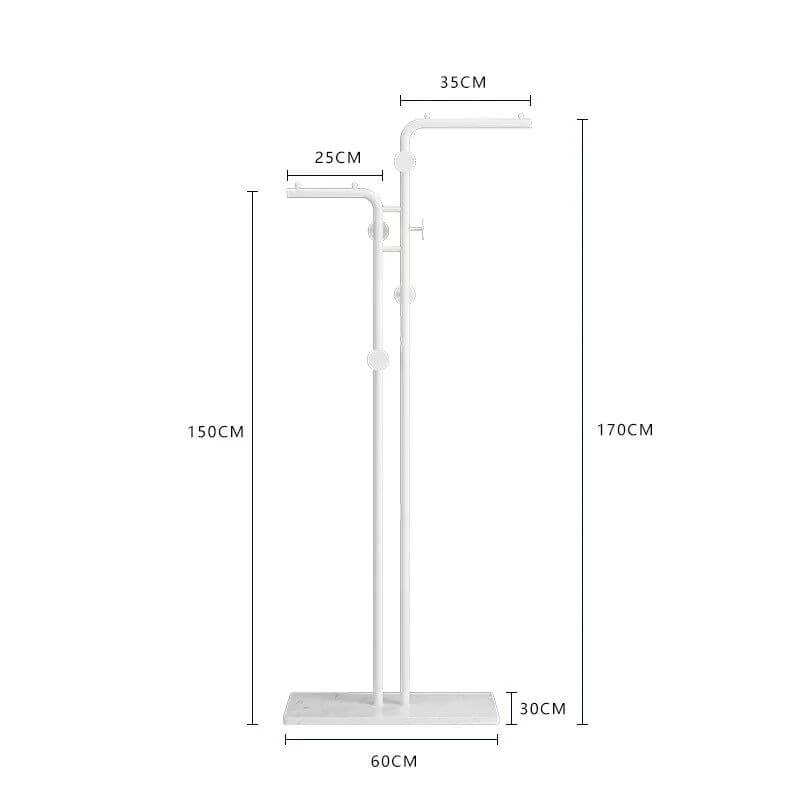 Minimalistic Rod Clothes Coat Hanging Rail Rack-MinimalisticDecor.com