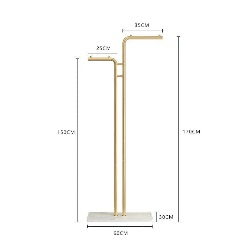 Minimalistic Rod Clothes Coat Hanging Rail Rack-MinimalisticDecor.com