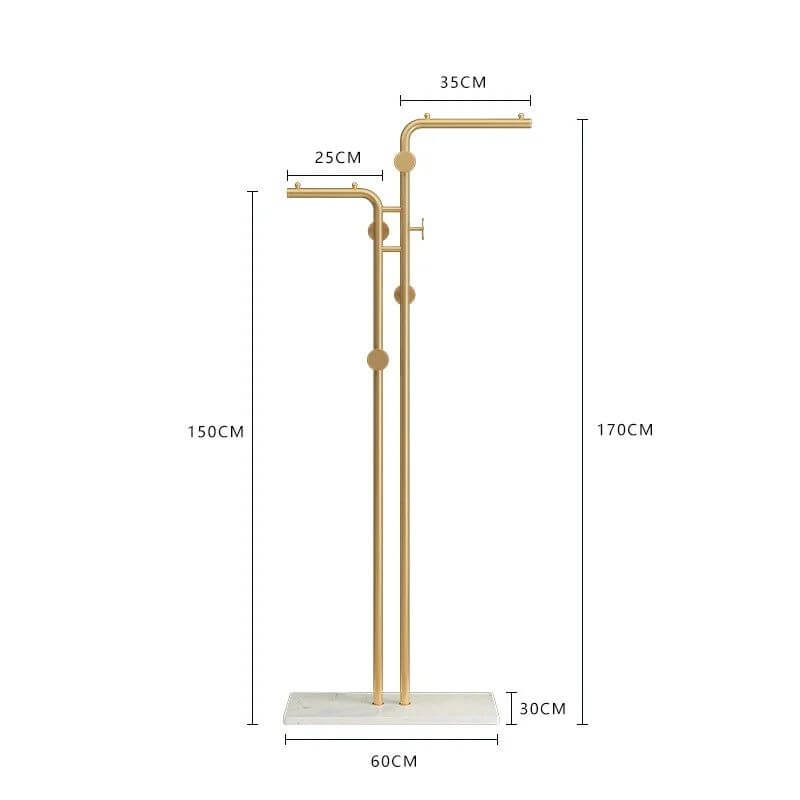 Minimalistic Rod Clothes Coat Hanging Rail Rack-MinimalisticDecor.com