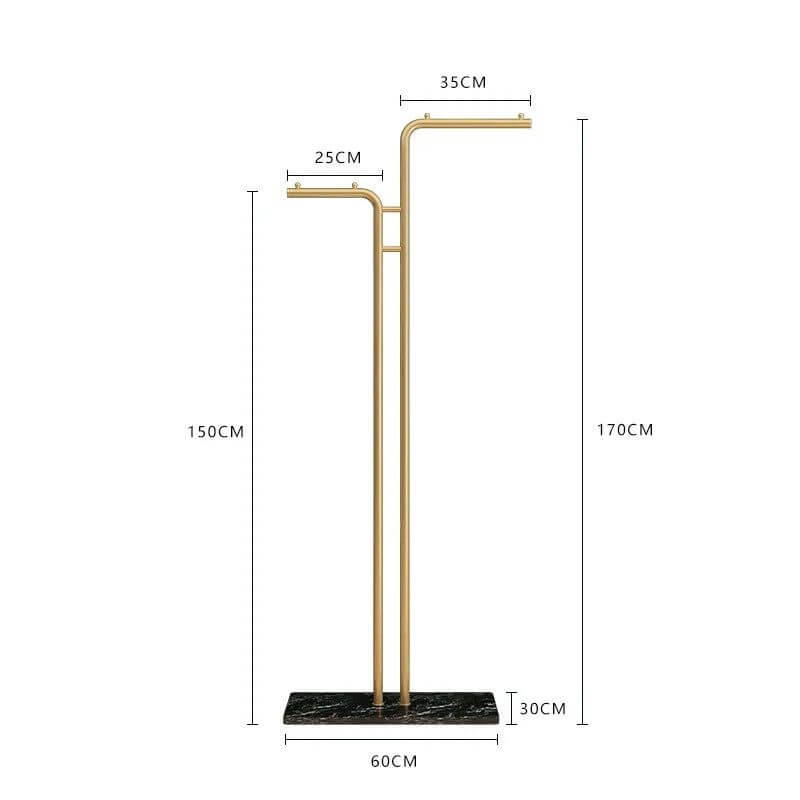 Minimalistic Rod Clothes Coat Hanging Rail Rack-MinimalisticDecor.com