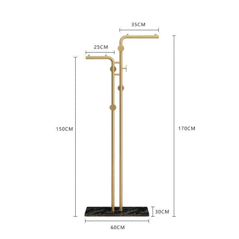 Minimalistic Rod Clothes Coat Hanging Rail Rack-MinimalisticDecor.com