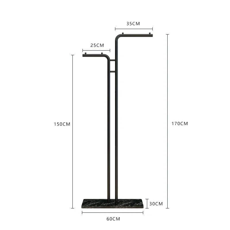 Minimalistic Rod Clothes Coat Hanging Rail Rack-MinimalisticDecor.com