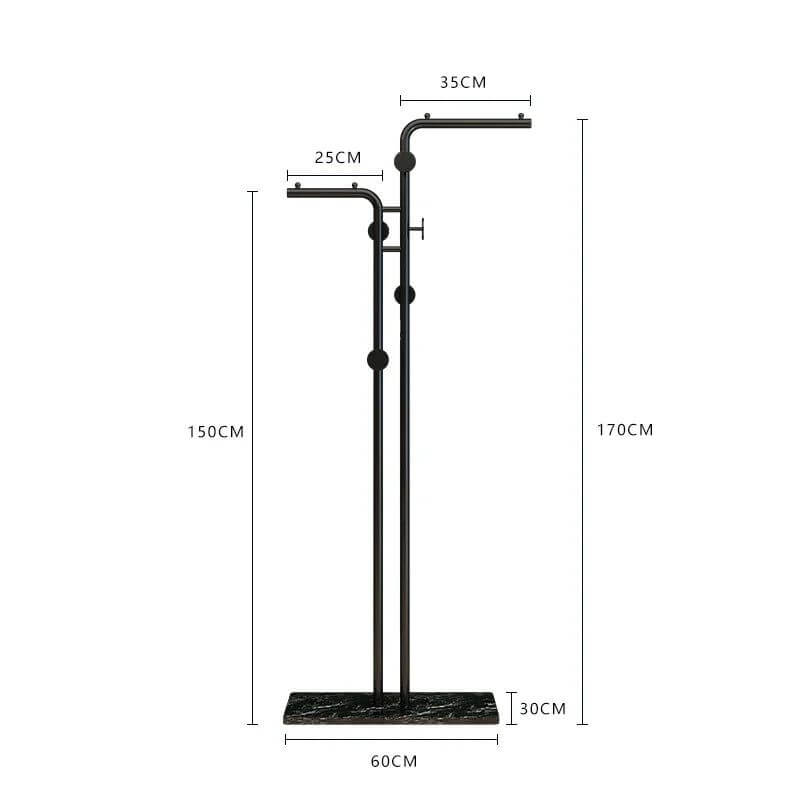 Minimalistic Rod Clothes Coat Hanging Rail Rack-MinimalisticDecor.com