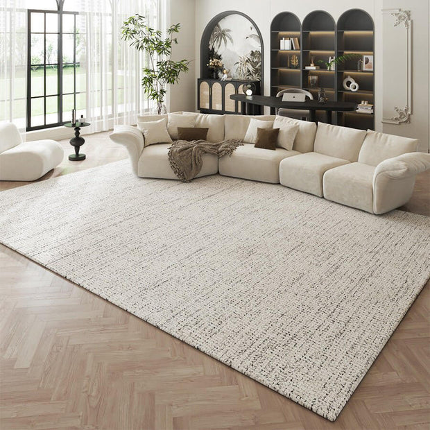 Minimalistic White Maze Rug: Modern Sophistication-MinimalisticDecor.com