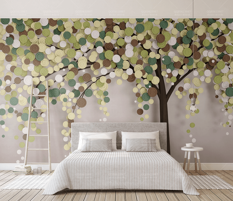 MinimalisticDecor.com-3D Abstract Tree Wallpaper Murals