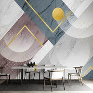 MinimalisticDecor.com-3D Jazz White Light Geometric Wallpaper for Home Wall Decor
